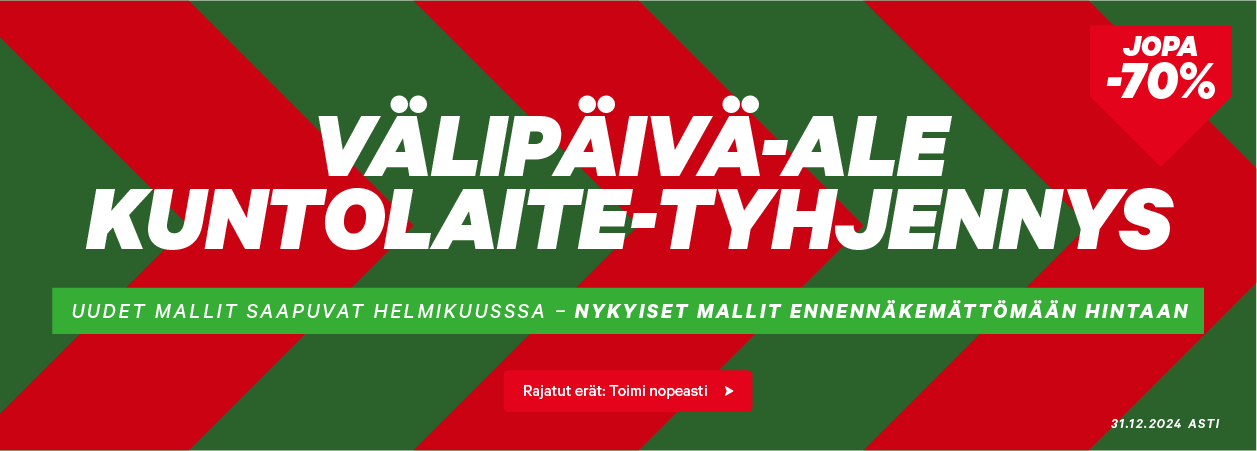 välipäiväale kuntolaitetyhjennys