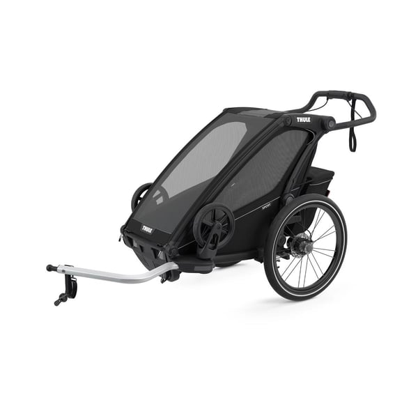 Lastenkuljetusperäkärry THULE Chariot Sport 1, Midnightblack