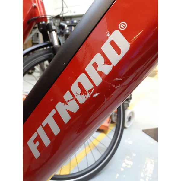 **OUTLET** FitNord Classic 300 Sähköpyörä 2023, punainen (504 Wh akku) 48 cm