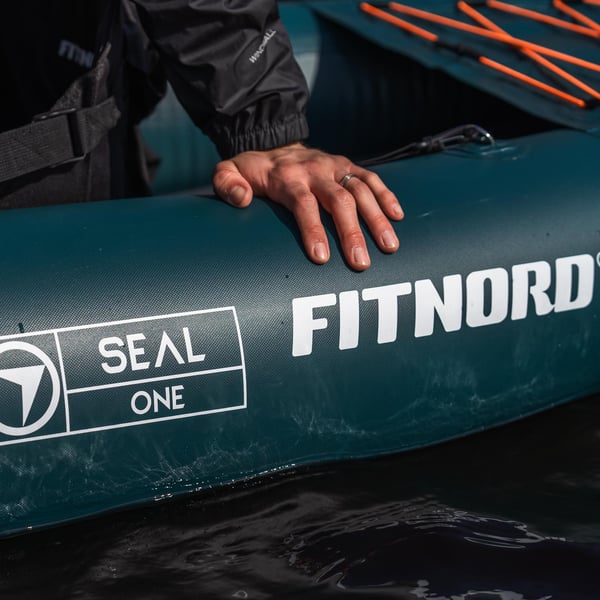 FitNord Seal One ilmatäytteinen kajakki, tummanvihreä  (1-istuttava)