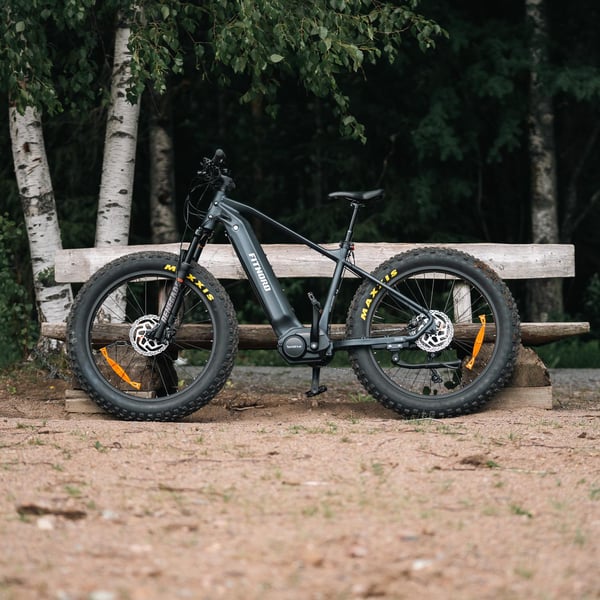 FitNord Rumble 1000 Sähköfatbike 2024, musta (856 Wh tehoakku)