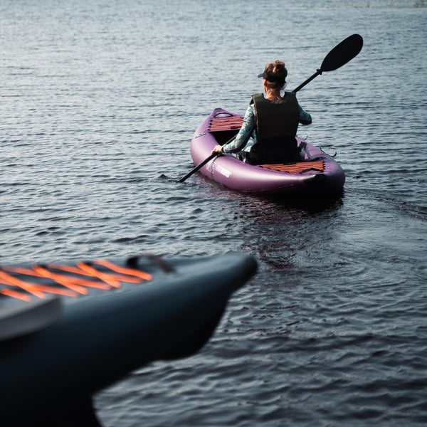 FitNord Seal One ilmatäytteinen kajakki, tumma violetti (1-istuttava)