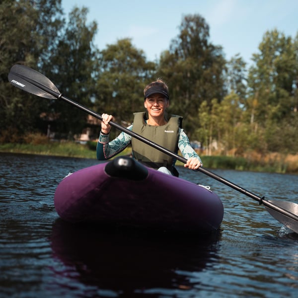 FitNord Seal One ilmatäytteinen kajakki, tummansininen  (1-istuttava)