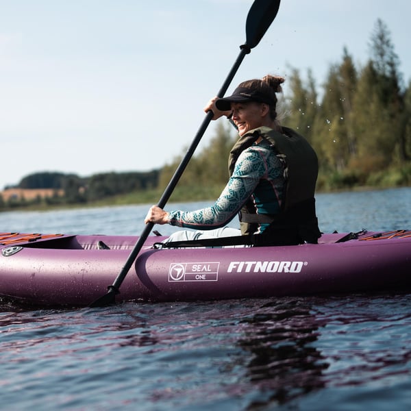 FitNord Seal One ilmatäytteinen kajakki, tumma violetti (1-istuttava)