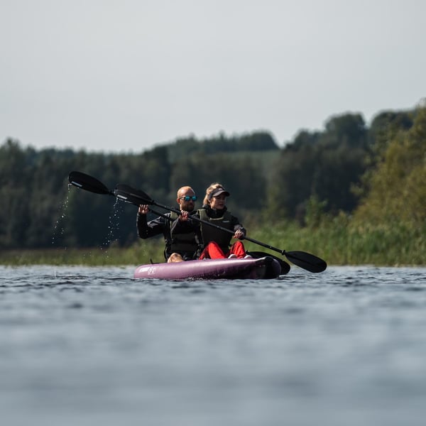 FitNord Seal Two ilmatäytteinen kajakki, tumma violetti (2-istuttava)