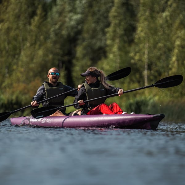 FitNord Seal Two ilmatäytteinen kajakki, tummanvihreä (2-istuttava)