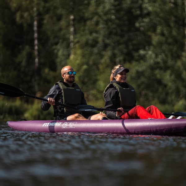 FitNord Seal Two ilmatäytteinen kajakki, tummanvihreä (2-istuttava)