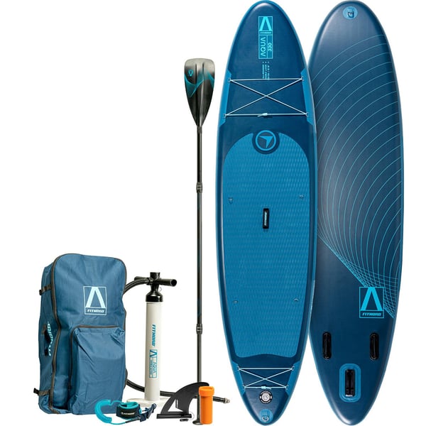 FitNord Aqua 330 SUP-lautasetti, petroli (kantavuus 150 kg, alumiinimela)