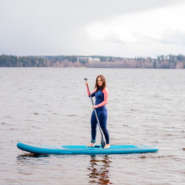 FitNord Aqua 330 SUP-lautasetti, petroli (kantavuus 150 kg, alumiinimela)