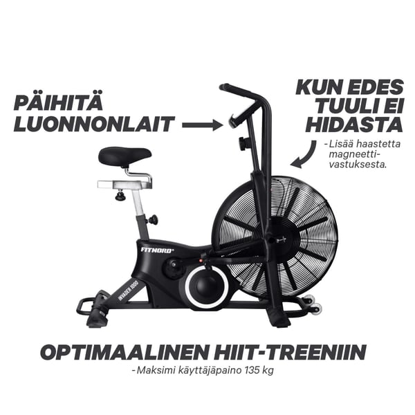 FitNord Invader 1000 Airbike Ilmavastuspyörä G2