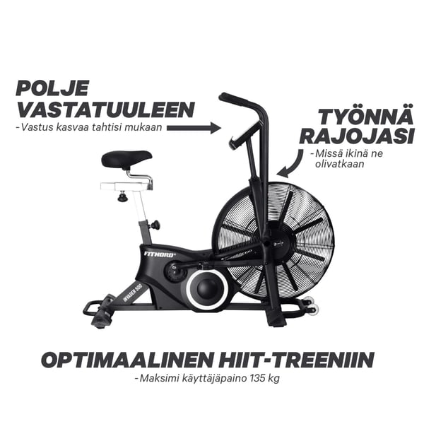 FitNord Invader 500 Airbike Ilmavastuspyörä