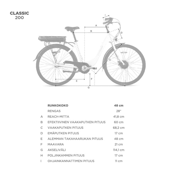 FitNord Classic 200 Sähköpyörä 2024, punainen (540Wh akku)