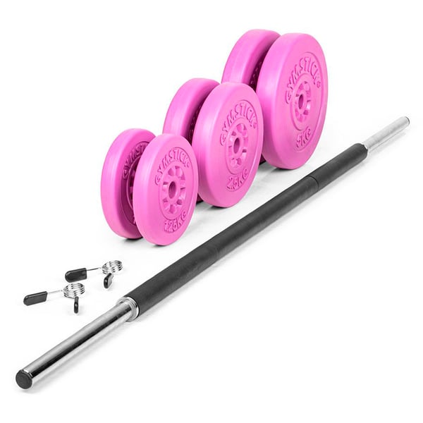 Gymstick Pump-setti 20kg, vaaleanpunainen