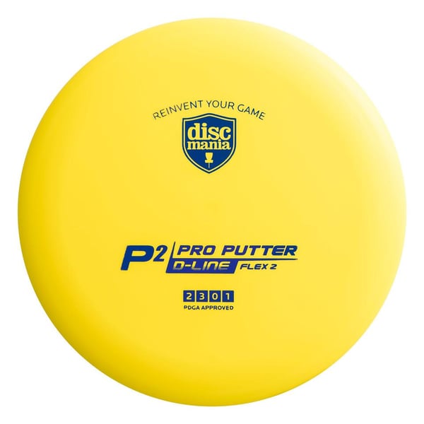 Discmania D-line P2 (Flex 2) Putteri Frisbeegolfkiekko, keltainen