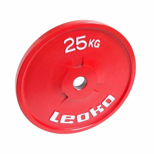 LEOKO metallilevypaino 25 kg, IPF-hyväksytty voimanostoon