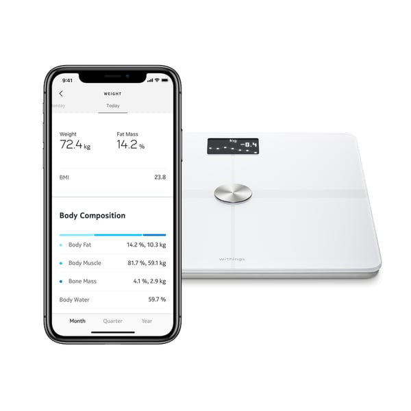 Withings Body+ Älyvaaka, valkoinen