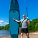 FitNord Aqua 330 SUP-lautasetti, petroli (kantavuus 150 kg, alumiinimela)