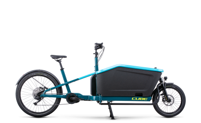 CUBE Cargo Sport Dual Hybrid 1000 cargopyörä blue´n´lime